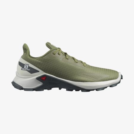 Salomon ALPHACROSS BLAST Mens Trail Running Shoes Green UK SLJW